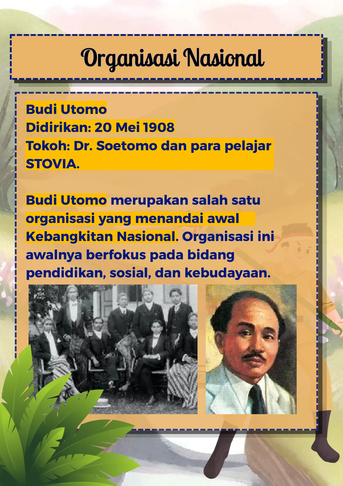 Halaman organisasi Budi Utomo